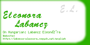 eleonora labancz business card